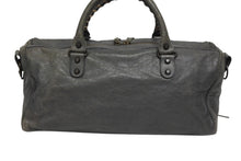 Load image into Gallery viewer, BALENCIAGA バレンシアガ THE TWIGGY ザ ツィギー 2WAYバッグ 128523 レザー グレー ガンメタ金具 美品 中古 4b009100