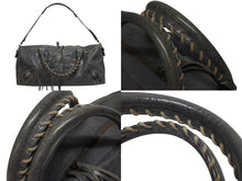Load image into Gallery viewer, BALENCIAGA バレンシアガ THE TWIGGY ザ ツィギー 2WAYバッグ 128523 レザー グレー ガンメタ金具 美品 中古 4b009100