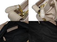 Load image into Gallery viewer, BALENCIAGA バレンシアガ ジャイアント ファースト 2WAYバッグ 285433 レザー ピンクベージュ ゴールド金具 美品 中古 4b009103