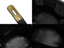 Load image into Gallery viewer, 新品同様 HERMES エルメス BIRKIN バーキン35 ブラック ゴールド金具 トリヨンクレマンス ハンドバッグ T刻印 中古 4b009106