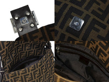 Load image into Gallery viewer, FENDI フェンディ ズッカ柄 マンマバケット ワンショルダーバッグ 26325 キャンバス レザー ブラウン シルバー金具 美品 中古 4b009110