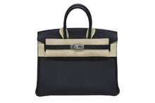 Load image into Gallery viewer, 新品未使用 HERMES エルメス ハンドバッグ K刻印 バーキン25 ブラック シルバー金具トゴ 中古 4b009117