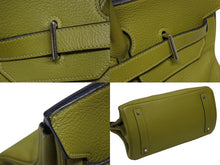 Load image into Gallery viewer, HERMES エルメス ゴルチェ期 ショルダーバーキン トリヨンクレマンス アニスグリーン □H刻印 ショルダーバッグ 美品 中古 4b009118