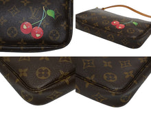 画像をギャラリービューアに読み込む, 極美品 LOUIS VUITTON ルイヴィトン モノグラム チェリー ポシェットアクセソワール アクセサリーポーチ 村上隆 M95008 中古 4b009136