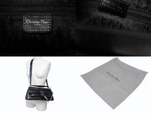 Load image into Gallery viewer, CHRISTIAN DIOR クリスチャンディオール ガリアーノ期 ハードコア ショルダーバッグ ラインストーン レザー ブラック 美品 中古 4b009141