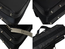 Load image into Gallery viewer, CHRISTIAN DIOR クリスチャンディオール ガリアーノ期 ハードコア ショルダーバッグ ラインストーン レザー ブラック 美品 中古 4b009141