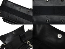 Load image into Gallery viewer, CHRISTIAN DIOR クリスチャンディオール ガリアーノ期 ハードコア ショルダーバッグ ラインストーン レザー ブラック 美品 中古 4b009141