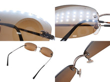 Load image into Gallery viewer, CHANEL シャネル リムレス サングラス 4002 c.204/6U サイズ57□19 130 ココマーク ブラウン 美品 中古 4b009149