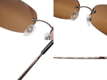 Load image into Gallery viewer, CHANEL シャネル リムレス サングラス 4002 c.204/6U サイズ57□19 130 ココマーク ブラウン 美品 中古 4b009149