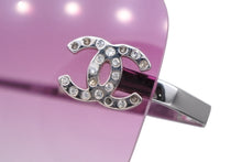 Load image into Gallery viewer, CHANEL シャネル リムレス サングラス 4017-D c.124/89 サイズ62□17 120 ココマーク パープル ラインストーン 美品 中古 4b009151