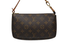 画像をギャラリービューアに読み込む, LOUIS VUITTON ルイヴィトン ポシェット アクセソワール アクセサリーポーチ M51980 モノグラム ブラウン レザー PVC 美品 中古 4b009167