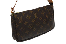 画像をギャラリービューアに読み込む, LOUIS VUITTON ルイヴィトン ポシェット アクセソワール アクセサリーポーチ M51980 モノグラム ブラウン レザー PVC 美品 中古 4b009167