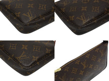 画像をギャラリービューアに読み込む, LOUIS VUITTON ルイヴィトン ポシェット アクセソワール アクセサリーポーチ M51980 モノグラム ブラウン レザー PVC 美品 中古 4b009167