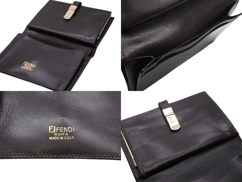 美品 FENDI フェンディ ズッカ柄 がま口財布 二つ折り財布 4 FENDI フェンディ ズッカ柄 二つ折り財布 がま口 イタリア製