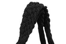 Load image into Gallery viewer, 極美品 PRADA プラダ 2WAYバッグ 5083 トライアングルロゴプレート ナイロン ファー ブラック シルバー金具 中古 4b009196