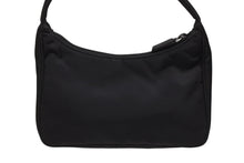 画像をギャラリービューアに読み込む, 極美品 PRADA プラダ ホーボー ハンドバッグ ワンショルダーバッグ MV515 トライアングルロゴ ナイロン ブラック 中古 4b009197