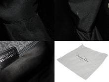 Load image into Gallery viewer, CHRISTIAN DIOR クリスチャンディオール トロッター柄 ワンショルダーバッグ キャンバス レザー ブラック シルバー金具 美品 中古 4b009203