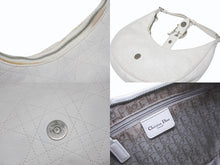 Load image into Gallery viewer, Christian Dior クリスチャンディオール ハーフムーン ワンショルダーバッグ 13-BM-0015 カナージュ ガリアーノ期 美品 中古 4b009212