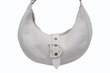 Load image into Gallery viewer, Christian Dior クリスチャンディオール ハーフムーン ワンショルダーバッグ 13-BM-0015 カナージュ ガリアーノ期 美品 中古 4b009212