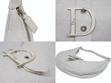 Load image into Gallery viewer, Christian Dior クリスチャンディオール ハーフムーン ワンショルダーバッグ 13-BM-0015 カナージュ ガリアーノ期 美品 中古 4b009212