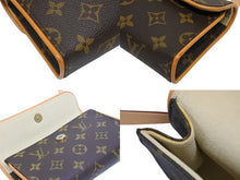 画像をギャラリービューアに読み込む, 極美品 LOUIS VUITTON ルイヴィトン ウエスト ショルダーバッグ M51855 モノグラム ポシェットフロランティーヌ ブラウン 中古 4b009217