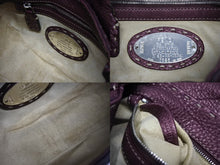 Load image into Gallery viewer, 極美品 FENDI フェンディ CELERIA セレリア ワンショルダーバッグ 8BR430 ホーボー レザー メタリックボルドー シルバー金具 中古 4b009218