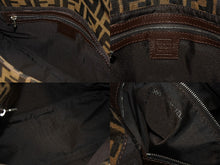 Load image into Gallery viewer, FENDI フェンディ ズッカ柄 マンマバケット ワンショルダーバッグ 26325 キャンバス レザー ブラウン シルバー金具 中古 4b009219