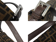 Load image into Gallery viewer, FENDI フェンディ ズッカ柄 マンマバケット ワンショルダーバッグ 26325 キャンバス レザー ブラウン シルバー金具 中古 4b009219