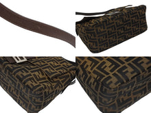 Load image into Gallery viewer, FENDI フェンディ ズッカ柄 マンマバケット ワンショルダーバッグ 26325 キャンバス レザー ブラウン シルバー金具 中古 4b009219