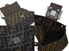 Load image into Gallery viewer, FENDI フェンディ ズッカ柄 マンマバケット ワンショルダーバッグ 26325 キャンバス レザー ブラウン シルバー金具 中古 4b009219