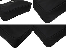 Load image into Gallery viewer, 極美品 PRADA プラダ ホーボー ハンドバッグ ワンショルダーバッグ MV515 トライアングルロゴ ナイロン ブラック 中古 4b009221