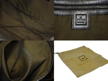 Load image into Gallery viewer, FENDI フェンディ マンマバケット ワンショルダーバッグ ズッカ柄 ブラウン キャンバス レザー シルバー金具 美品 中古 4b009230