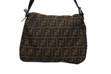 Load image into Gallery viewer, FENDI フェンディ マンマバケット ワンショルダーバッグ ズッカ柄 ブラウン キャンバス レザー シルバー金具 美品 中古 4b009230