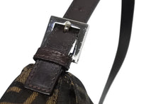 Load image into Gallery viewer, FENDI フェンディ マンマバケット ワンショルダーバッグ ズッカ柄 ブラウン キャンバス レザー シルバー金具 美品 中古 4b009230