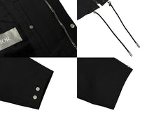 Load image into Gallery viewer, 極美品 Christian Dior クリスチャンディオール テクニカルコート 033C313I4875 ブラック ポリエステル コットン サイズ54 中古 4b009237
