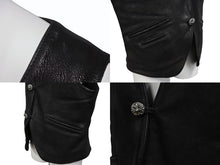Load image into Gallery viewer, CHROME HEARTS クロムハーツ CLASSIC 2B DSTRY クラシック 2B デストロイレザー ベスト サイズM ゴートレザー 美品 中古 4b009252