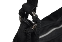 Load image into Gallery viewer, CHROME HEARTS クロムハーツ ショルダーバッグ ヌバック フィリグリークロス クロスボール CHクロスパッチ ブラック 美品 中古 4b009255