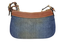 画像をギャラリービューアに読み込む, 極美品 Dolce&amp;Gabbana ドルチェ&amp;ガッバーナ ワンショルダーバッグ デニム スパンコール ショルダーバッグ ブルー ブラウン 中古 4b009257