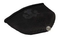 Load image into Gallery viewer, CHROME HEARTS クロムハーツ BEANIE CASH BS FLARE BSフレアパッチ ビーニー ニットキャップ コットン ブラック 美品 中古 4b009258