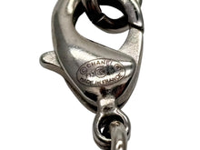 画像をギャラリービューアに読み込む, CHANEL シャネル ココマーク ネックレス 重量約5g F13V刻印 全長約43cm メタル ラインストーン クリア シルバー 美品 中古 4b009278