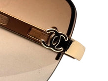 画像をギャラリービューアに読み込む, 極美品 CHANEL シャネル ハーフリム サングラス 4113 c.292/13 サイズ65□15 120 ココマーク ブラウン ゴールド 中古 4b009290
