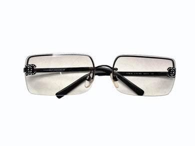 極美品 CHANEL シャネル リムレス サングラス ラインストーン ココマーク 4104-B イタリア製 メタル ブラック サイズ62□15 120 中古 4b009291