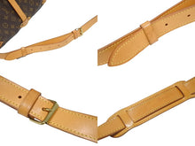 画像をギャラリービューアに読み込む, LOUIS VUITTON ルイヴィトン ソミュール35 ショルダーバッグ モノグラム M42254 PVC ヌメ革 ブラウン ゴールド金具 美品 中古 4b009330