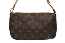 画像をギャラリービューアに読み込む, LOUIS VUITTON ルイヴィトン ポシェット アクセソワール アクセサリーポーチ M51980 モノグラム ブラウン レザー PVC 美品 中古 4b009335