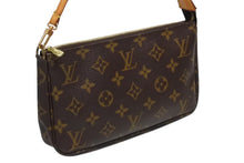 画像をギャラリービューアに読み込む, LOUIS VUITTON ルイヴィトン ポシェット アクセソワール アクセサリーポーチ M51980 モノグラム ブラウン レザー PVC 美品 中古 4b009335