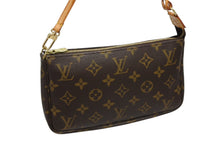画像をギャラリービューアに読み込む, LOUIS VUITTON ルイヴィトン ポシェット アクセソワール アクセサリーポーチ M51980 モノグラム ブラウン レザー PVC 美品 中古 4b009337