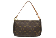 画像をギャラリービューアに読み込む, LOUIS VUITTON ルイヴィトン ポシェット アクセソワール アクセサリーポーチ M51980 モノグラム ブラウン レザー PVC 美品 中古 4b009345