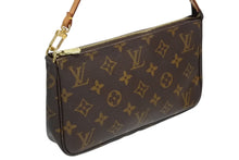 画像をギャラリービューアに読み込む, LOUIS VUITTON ルイヴィトン ポシェット アクセソワール アクセサリーポーチ M51980 モノグラム ブラウン レザー PVC 美品 中古 4b009345