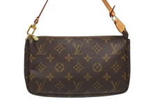 画像をギャラリービューアに読み込む, LOUIS VUITTON ルイヴィトン ポシェット アクセソワール アクセサリーポーチ M51980 モノグラム ブラウン レザー PVC 美品 中古 4b009346