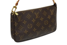 画像をギャラリービューアに読み込む, LOUIS VUITTON ルイヴィトン ポシェット アクセソワール アクセサリーポーチ M51980 モノグラム ブラウン レザー PVC 美品 中古 4b009346